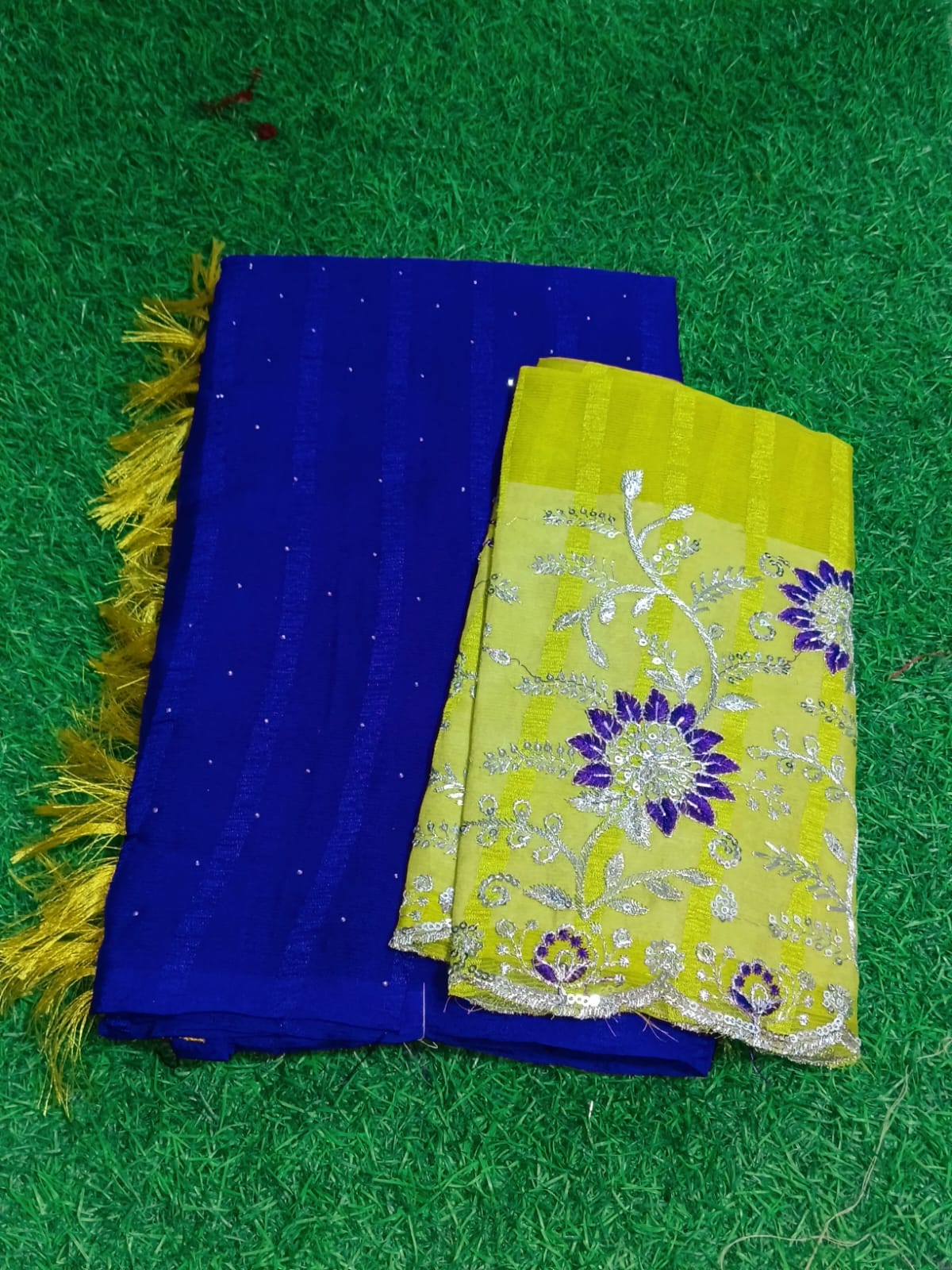 SJ127 POPCORN MATERIAL SAREE