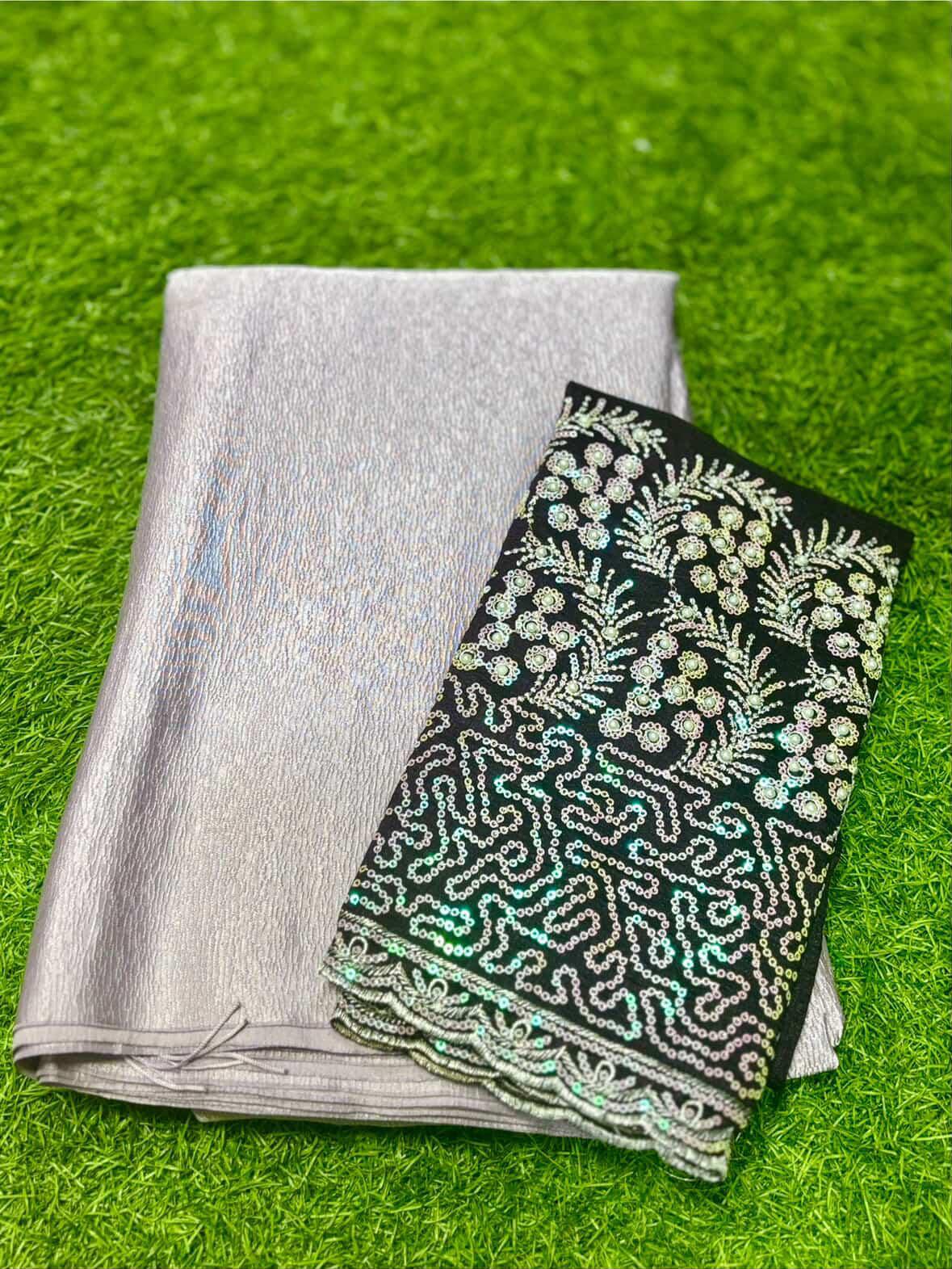 SJ034 CRUSHED SATIN WITH WORK BLOUSE