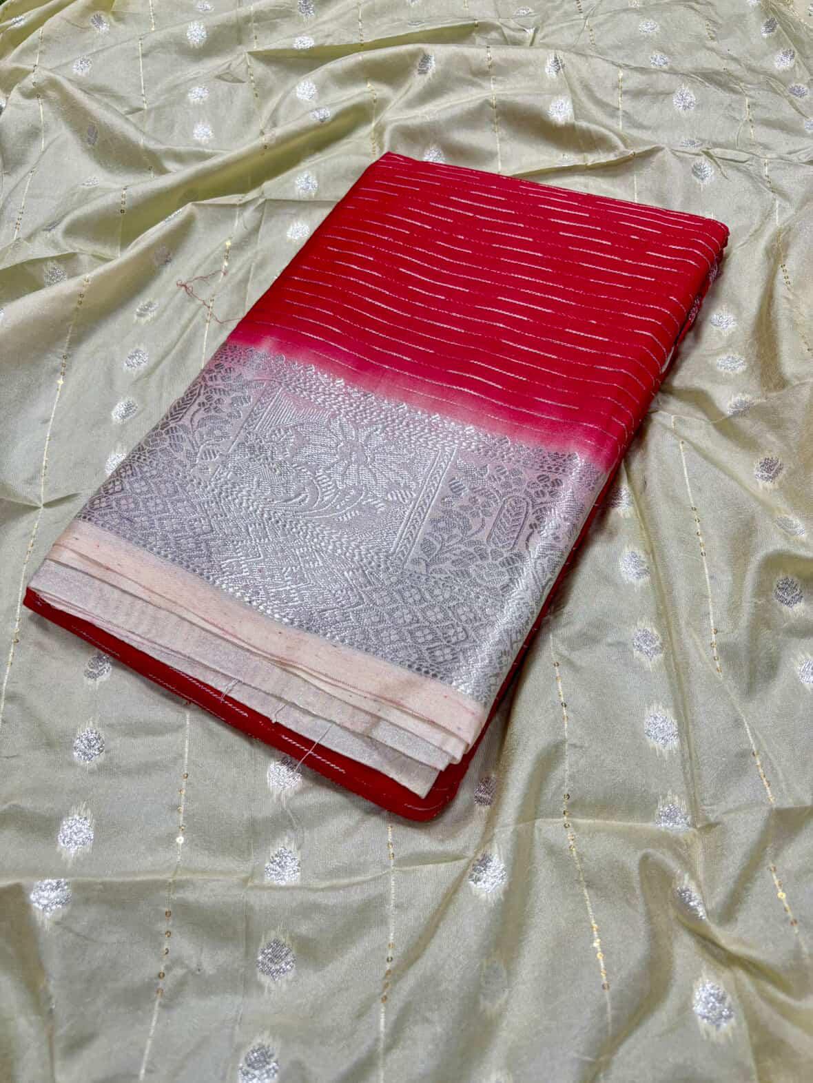 SJ039 RATNAM SILK SAREE WITH ZARI WEAVING