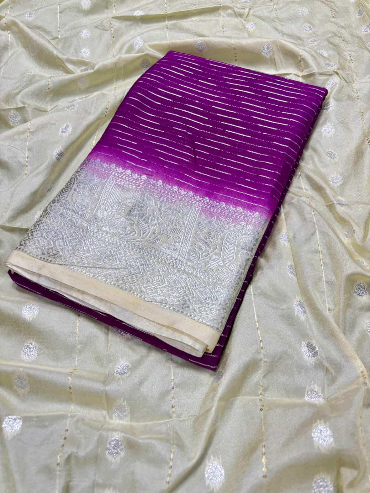 SJ039 RATNAM SILK SAREE WITH ZARI WEAVING