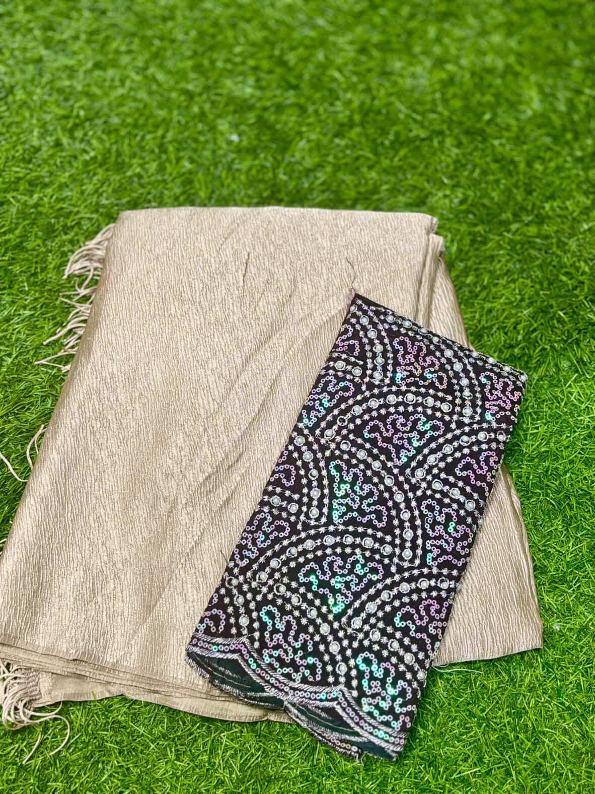 SJ034 CRUSHED SATIN WITH WORK BLOUSE