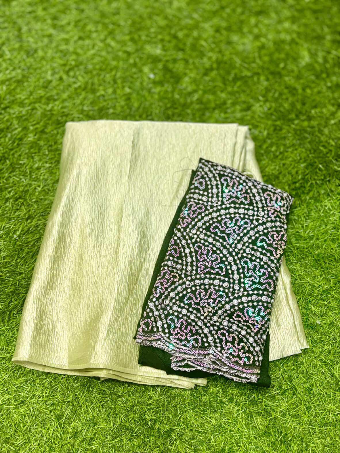 SJ034 CRUSHED SATIN WITH WORK BLOUSE