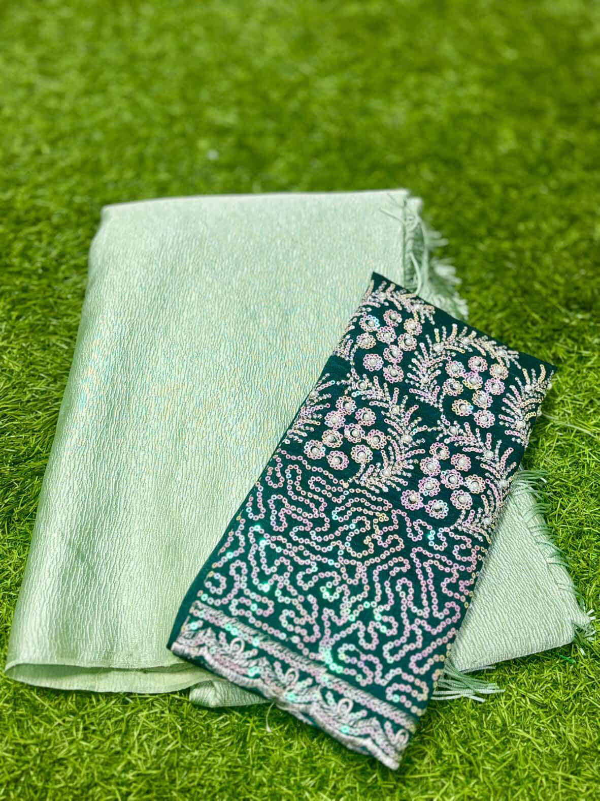 SJ034 CRUSHED SATIN WITH WORK BLOUSE