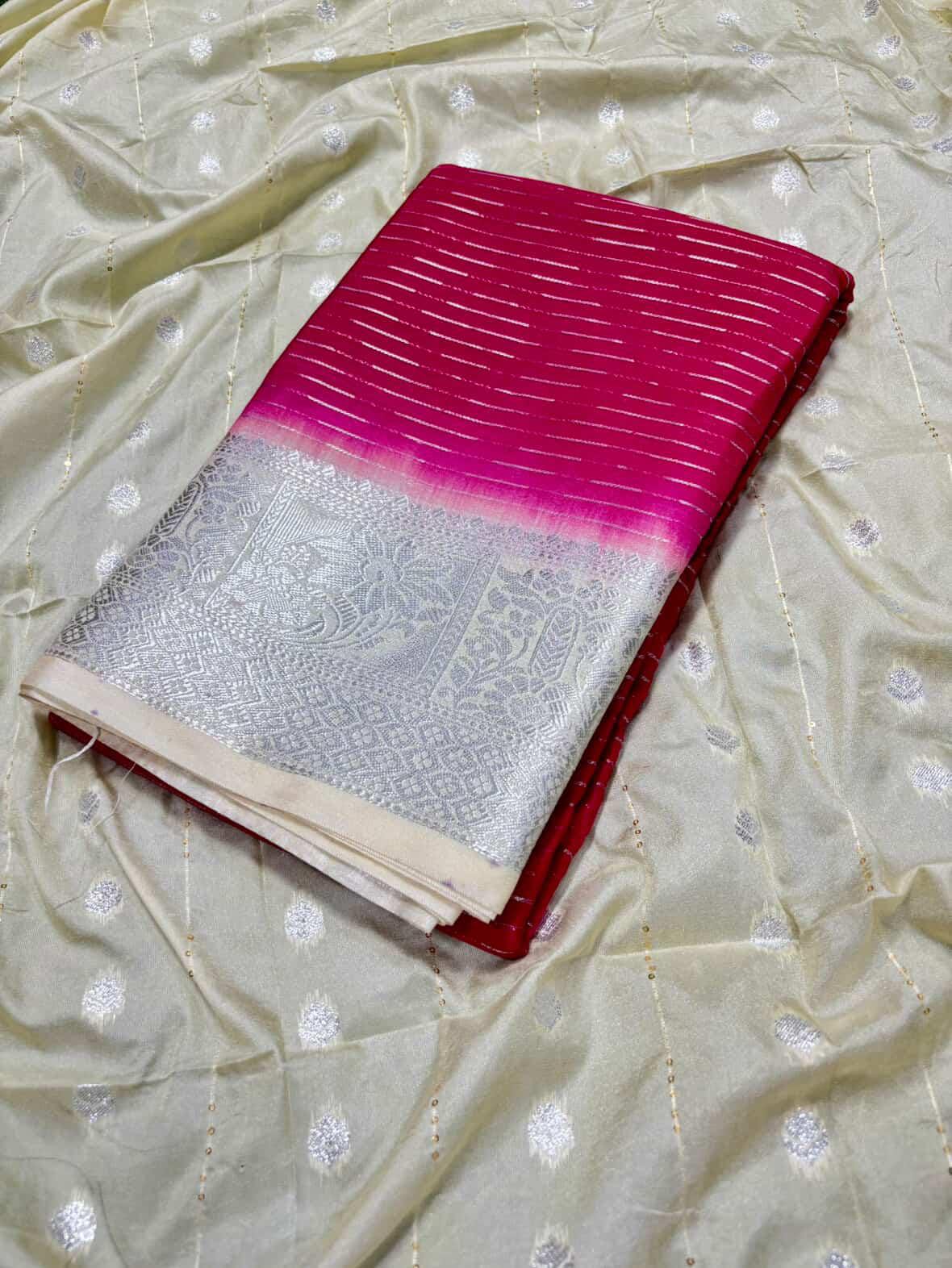 SJ039 RATNAM SILK SAREE WITH ZARI WEAVING