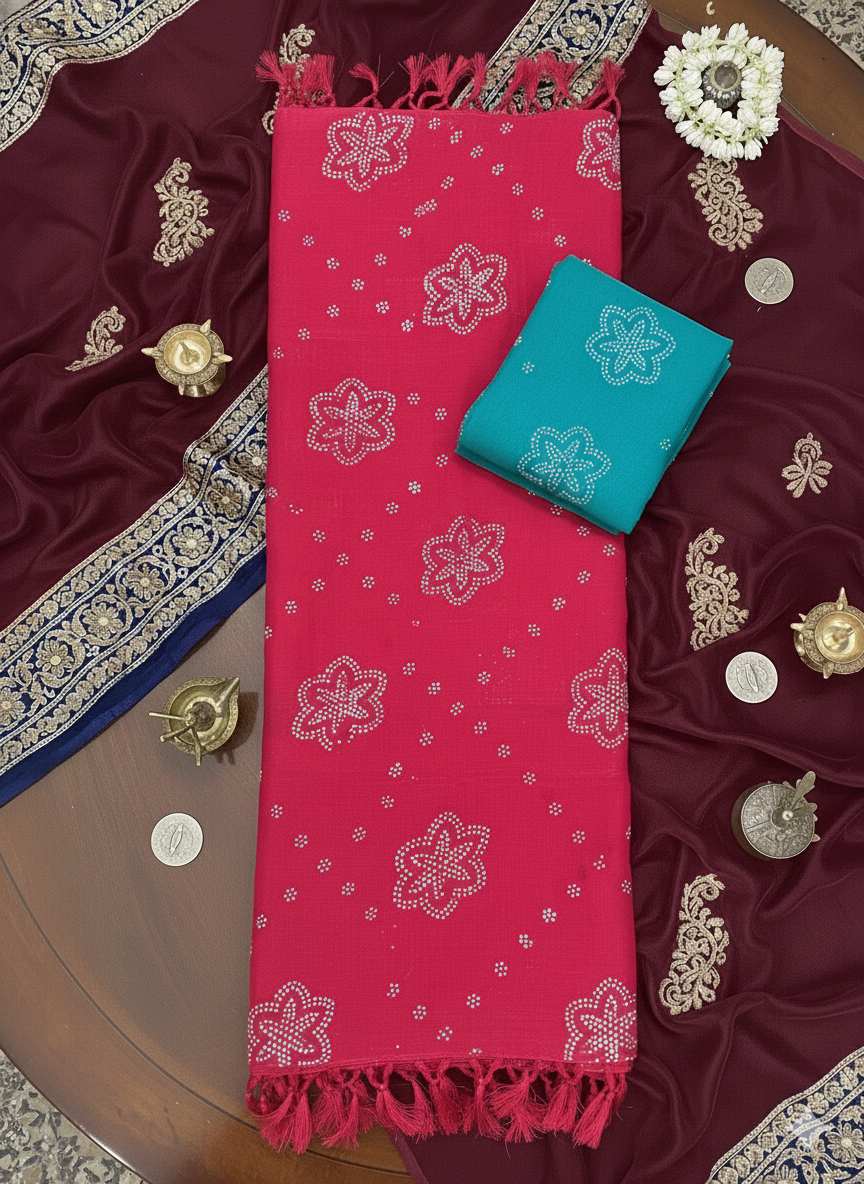 SJ024 SPACE SILK WITH STONE WORK SAREE