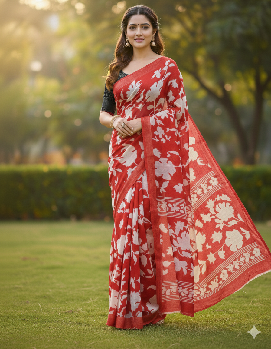 SJ018 SATIN PATTA SAREE SOFT CLOTH