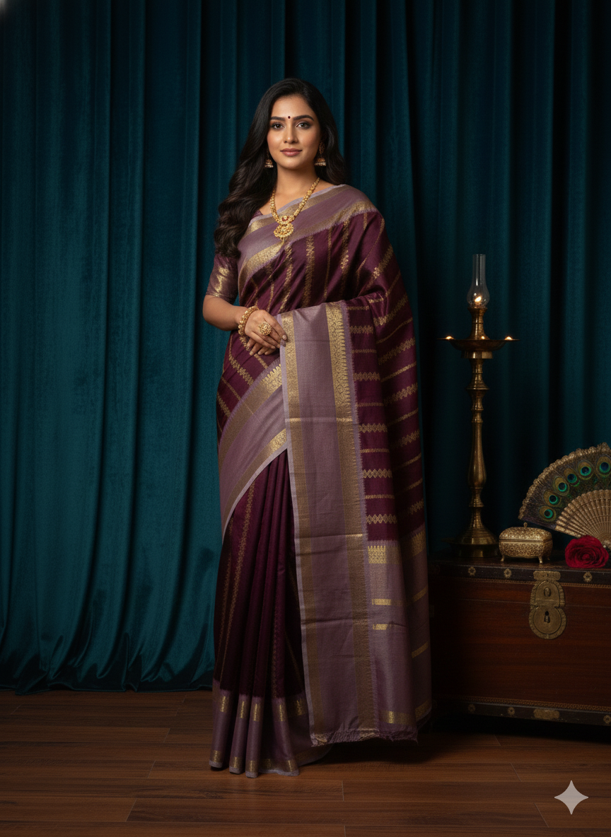 SJ029 RICH AND LUXURY SILK SAREE