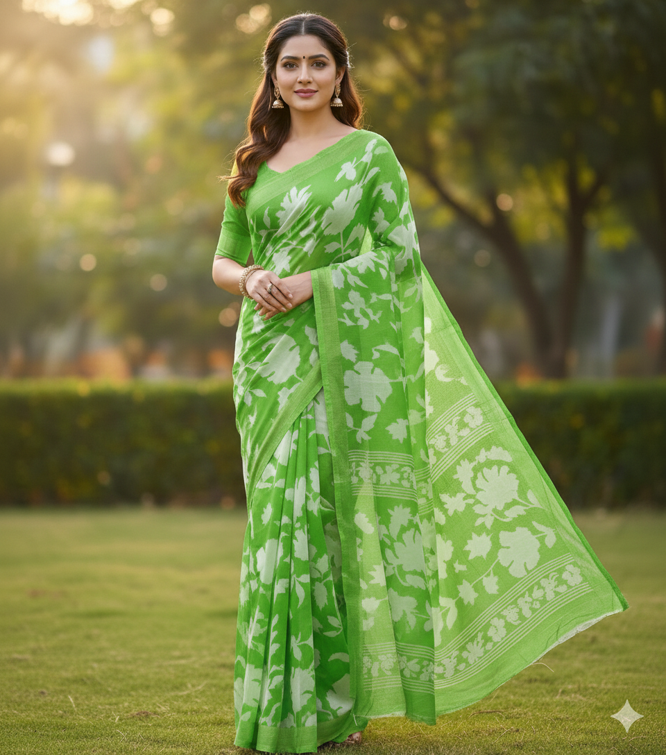 SJ018 SATIN PATTA SAREE SOFT CLOTH