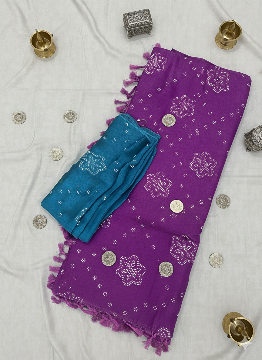 SJ024 SPACE SILK WITH STONE WORK SAREE