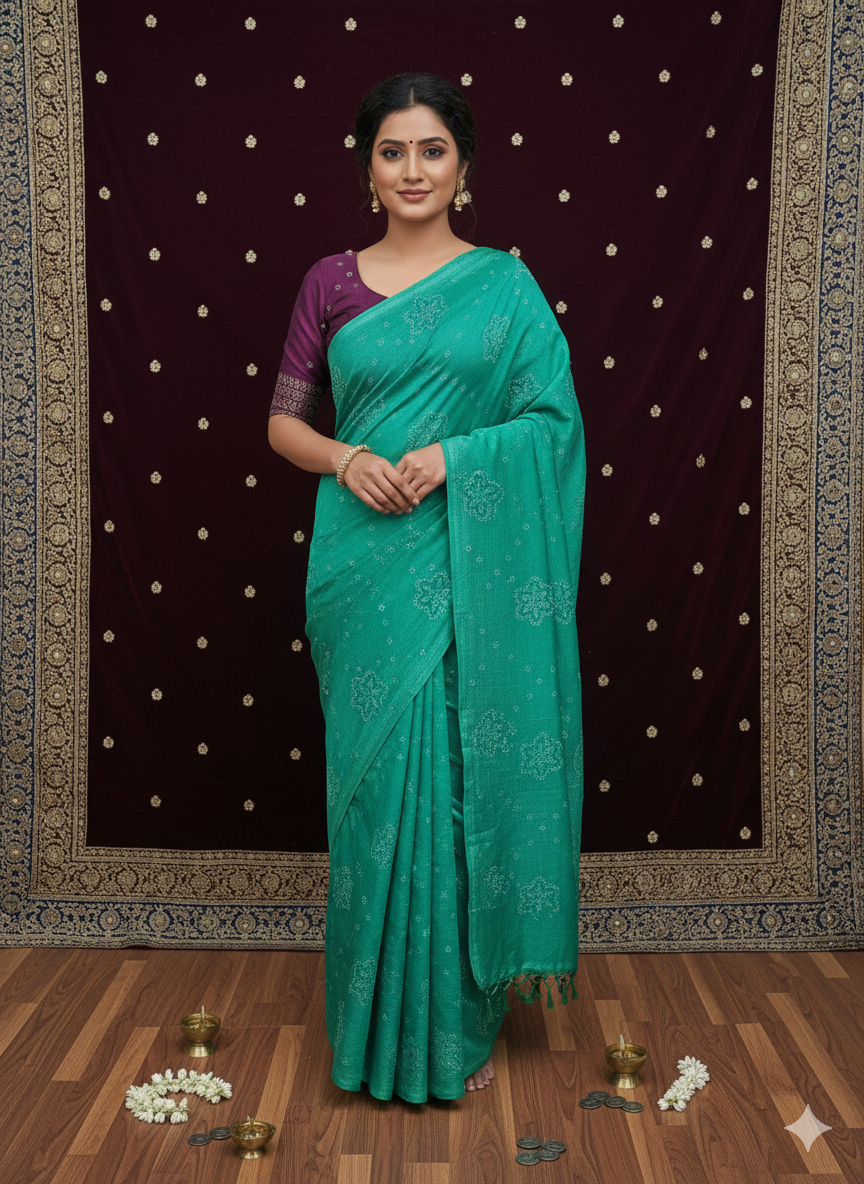 SJ024 SPACE SILK WITH STONE WORK SAREE