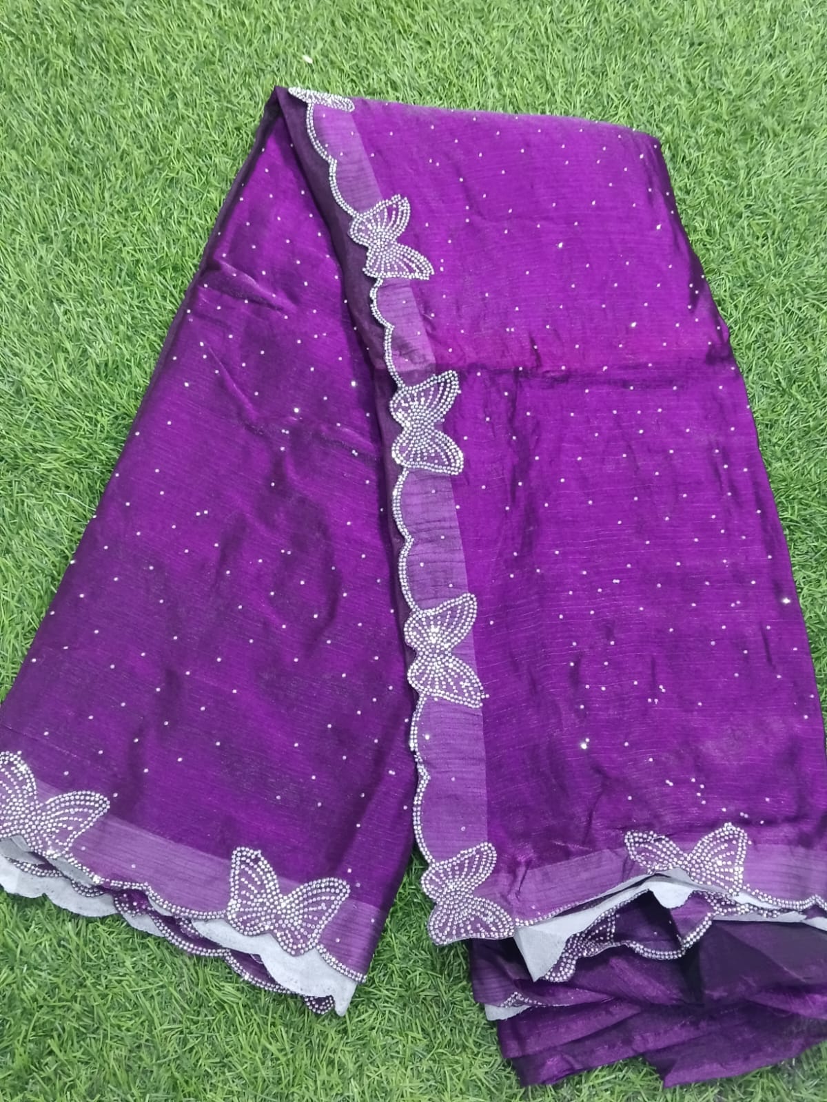 SJ043 SPAY SILK BUTTERFLY SAREE