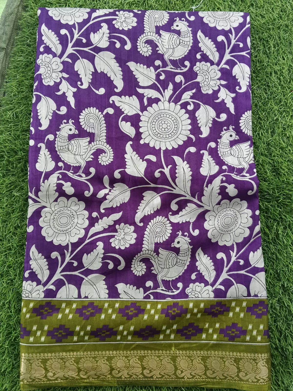 SJ054 KALAMKARI MIXED COTTON SAREE