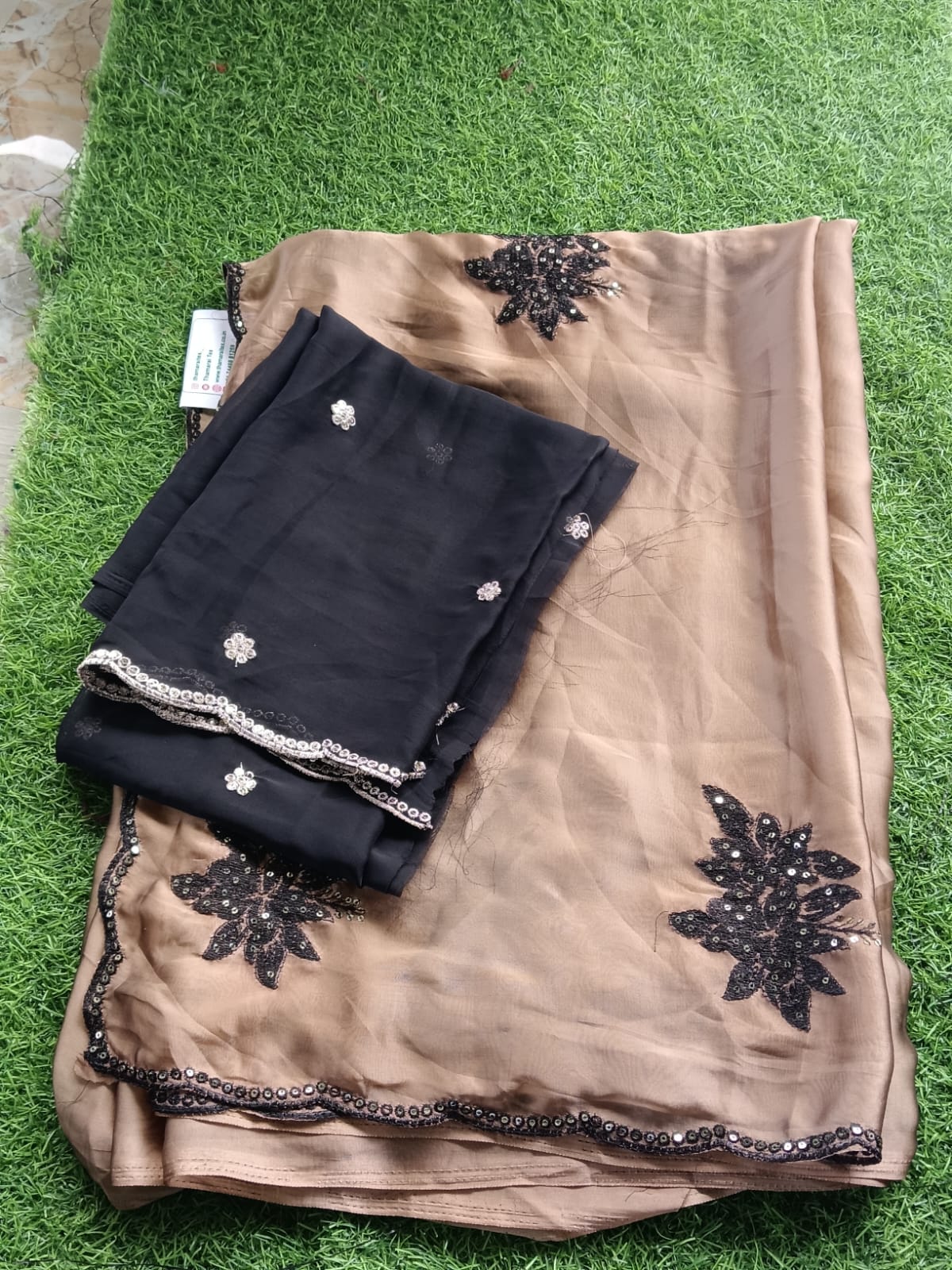 SJ084 DESINER SAREE WITH WORK BLOUSE