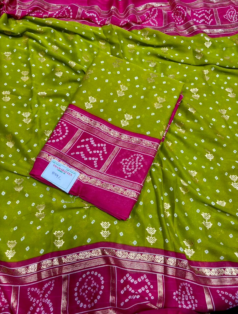 SJ089 EXCLUSIVE BANDHINI SAREE