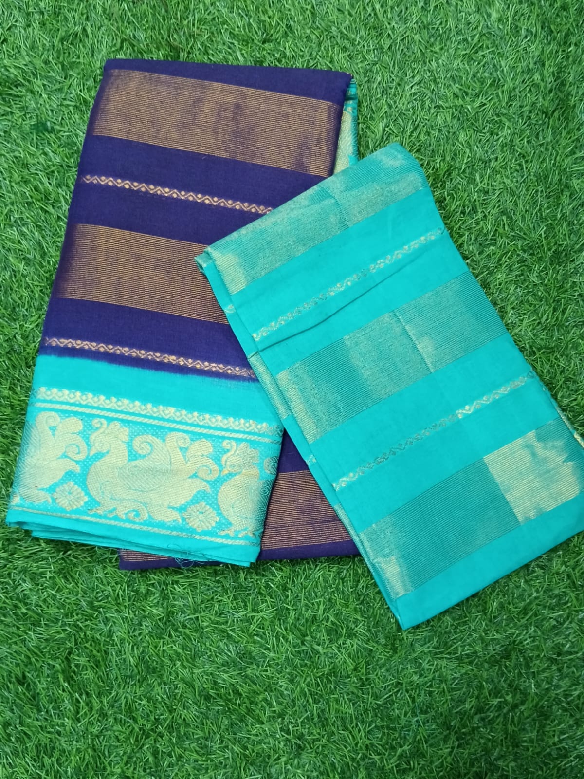 SJ116 COTTON SAREE BUT PATTU SAREE LOOK