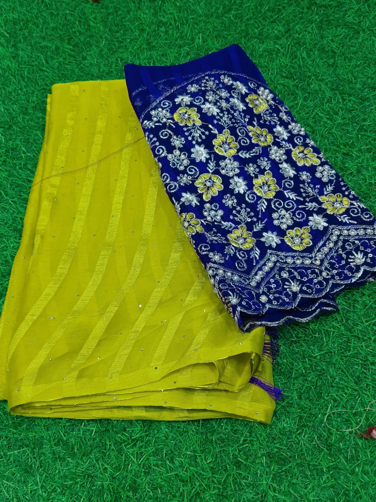SJ127 POPCORN MATERIAL SAREE