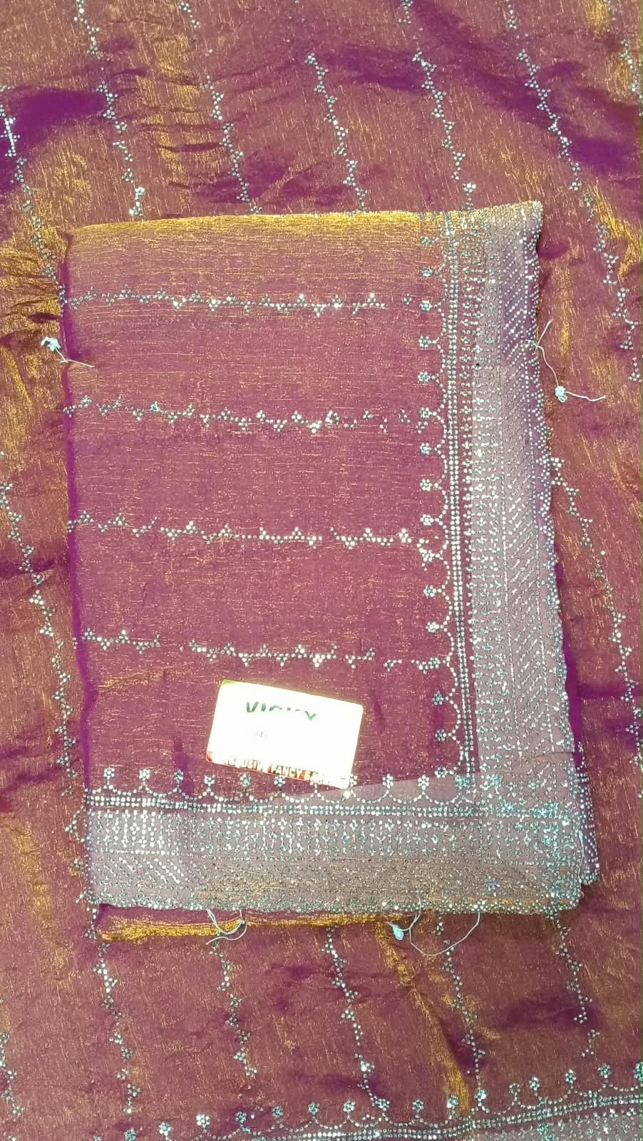 SJ141 spay silk saree stone fully in saree