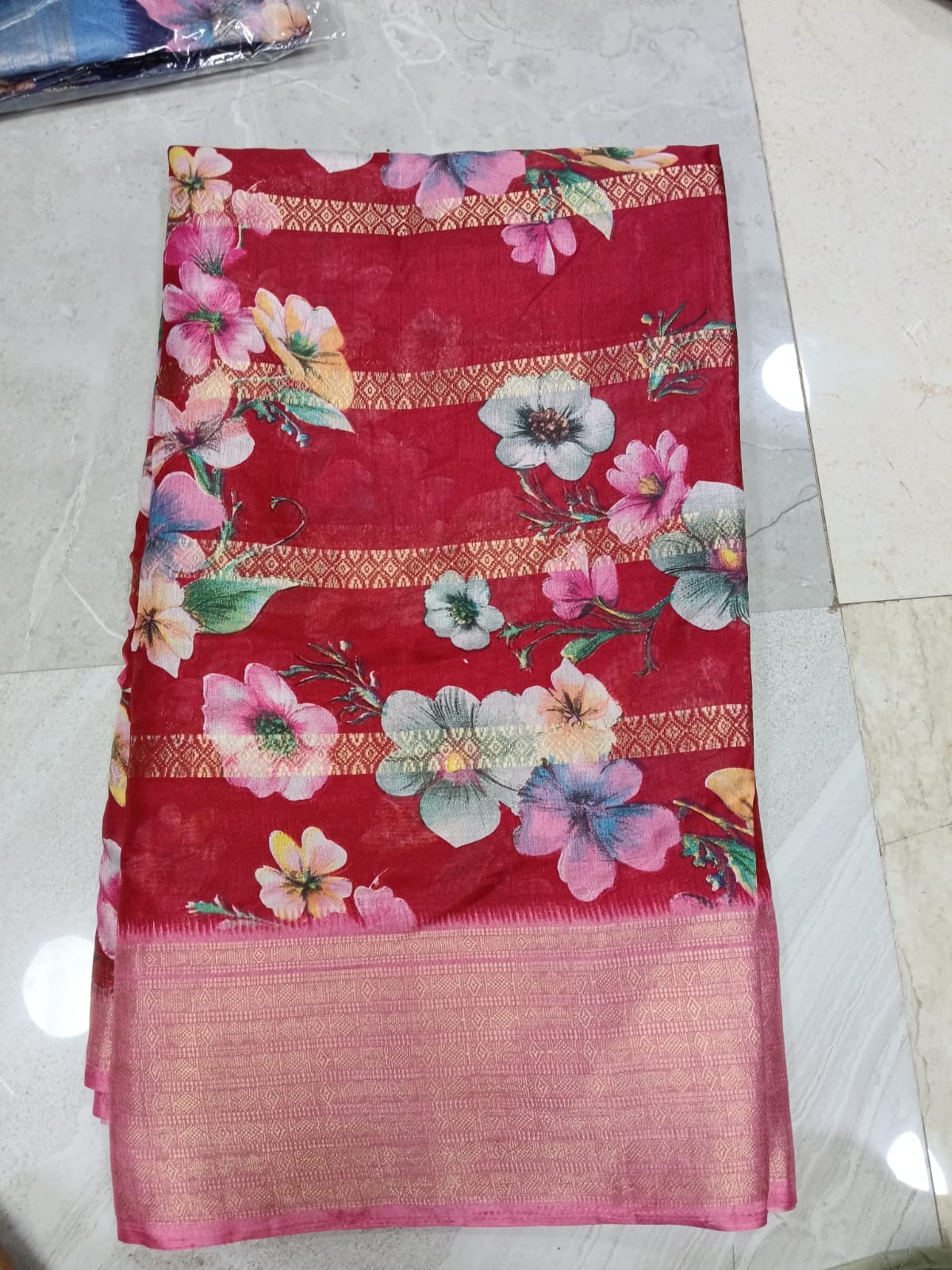 SJ010 SOFT MATERIAL WITH  ZARI LINE