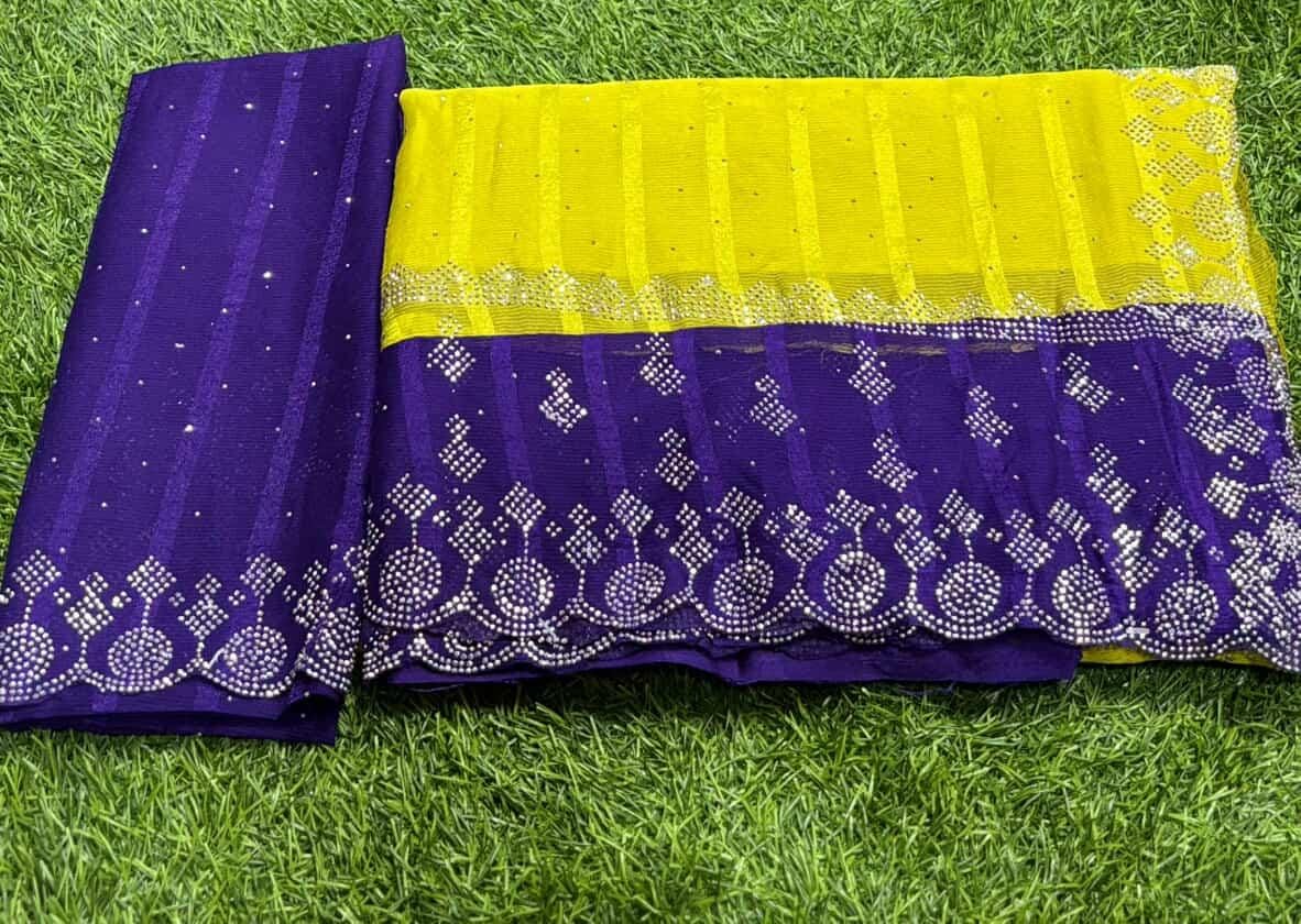 SJ012 ELEGANT STONE WORK SAREE