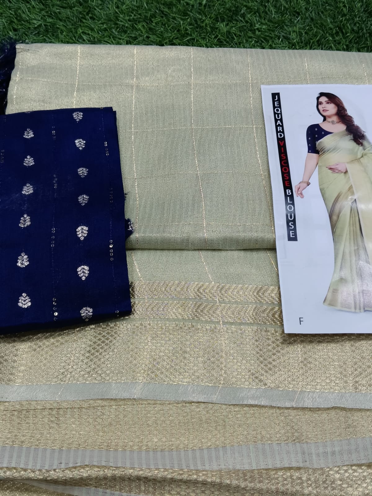 SJ013 EXCLUSIVE ROSEGOLD SAREE WITH BLOUSE