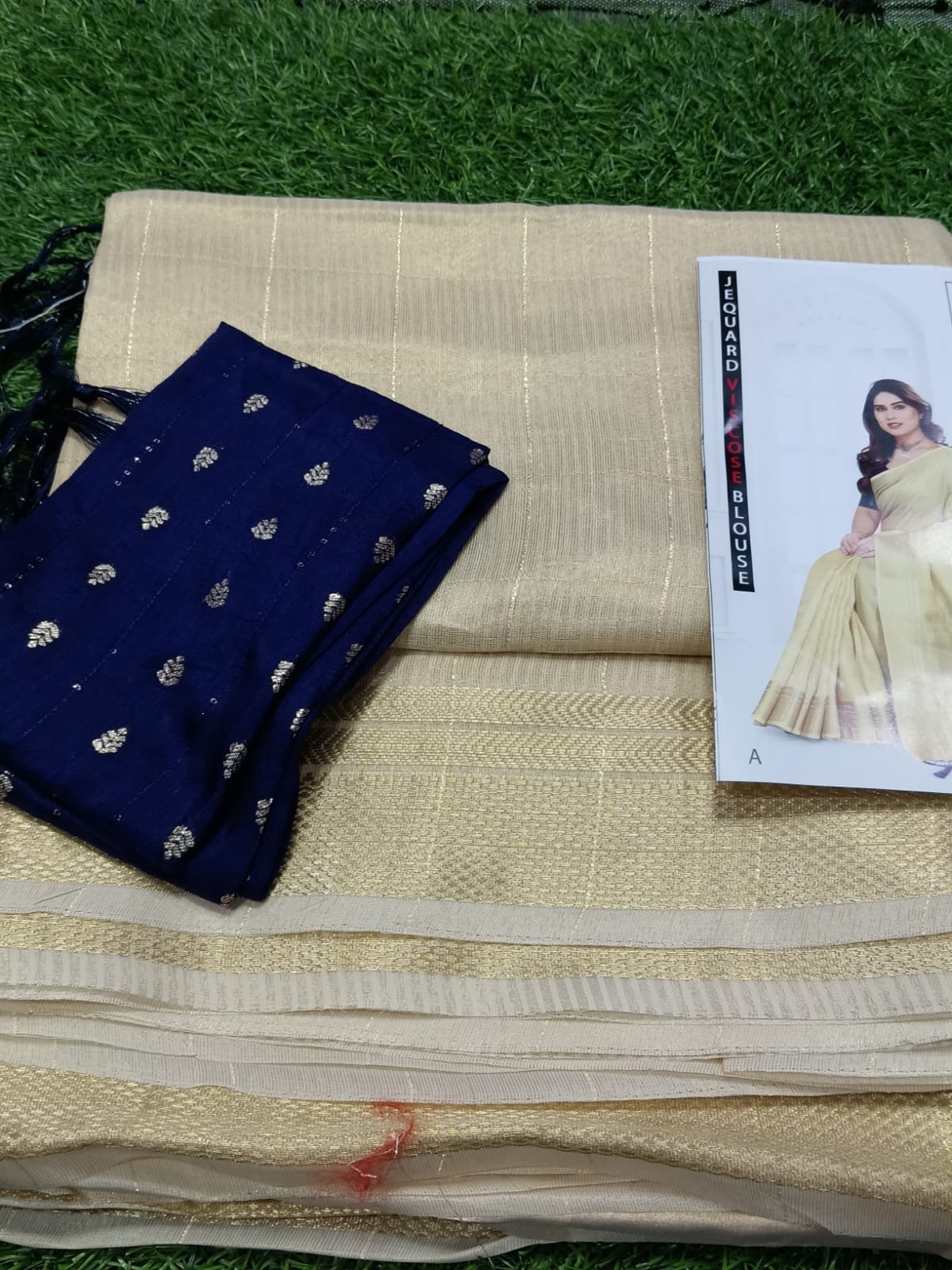 SJ013 EXCLUSIVE ROSEGOLD SAREE WITH BLOUSE