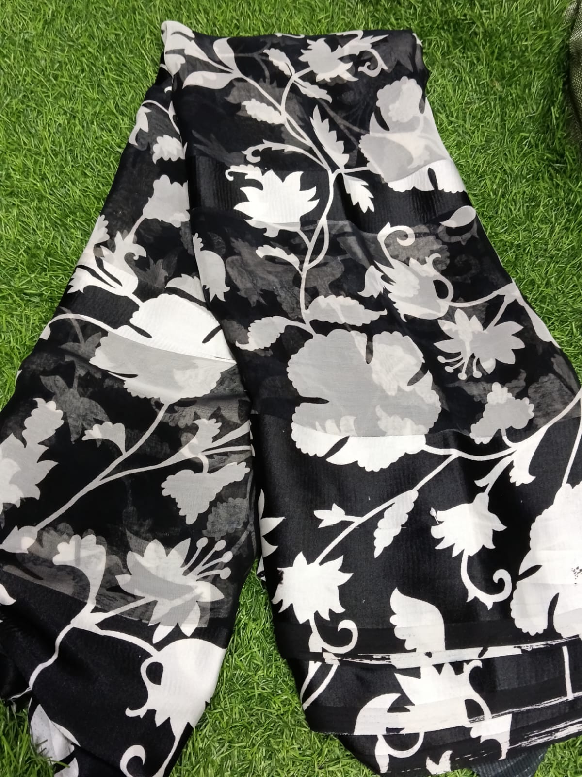 SJ018 SATIN PATTA SAREE SOFT CLOTH