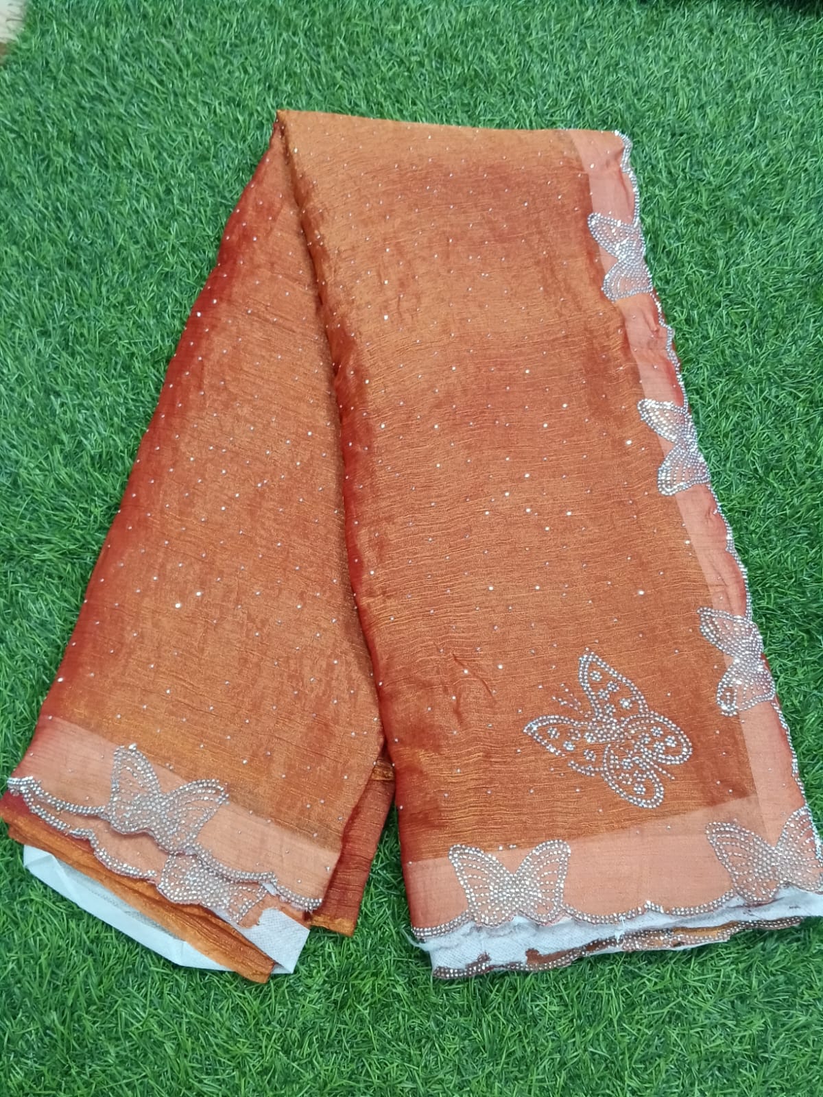 SJ043 SPAY SILK BUTTERFLY SAREE