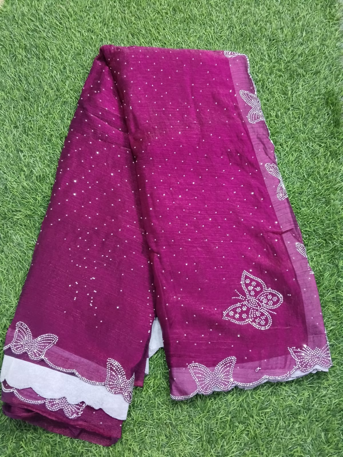 SJ043 SPAY SILK BUTTERFLY SAREE