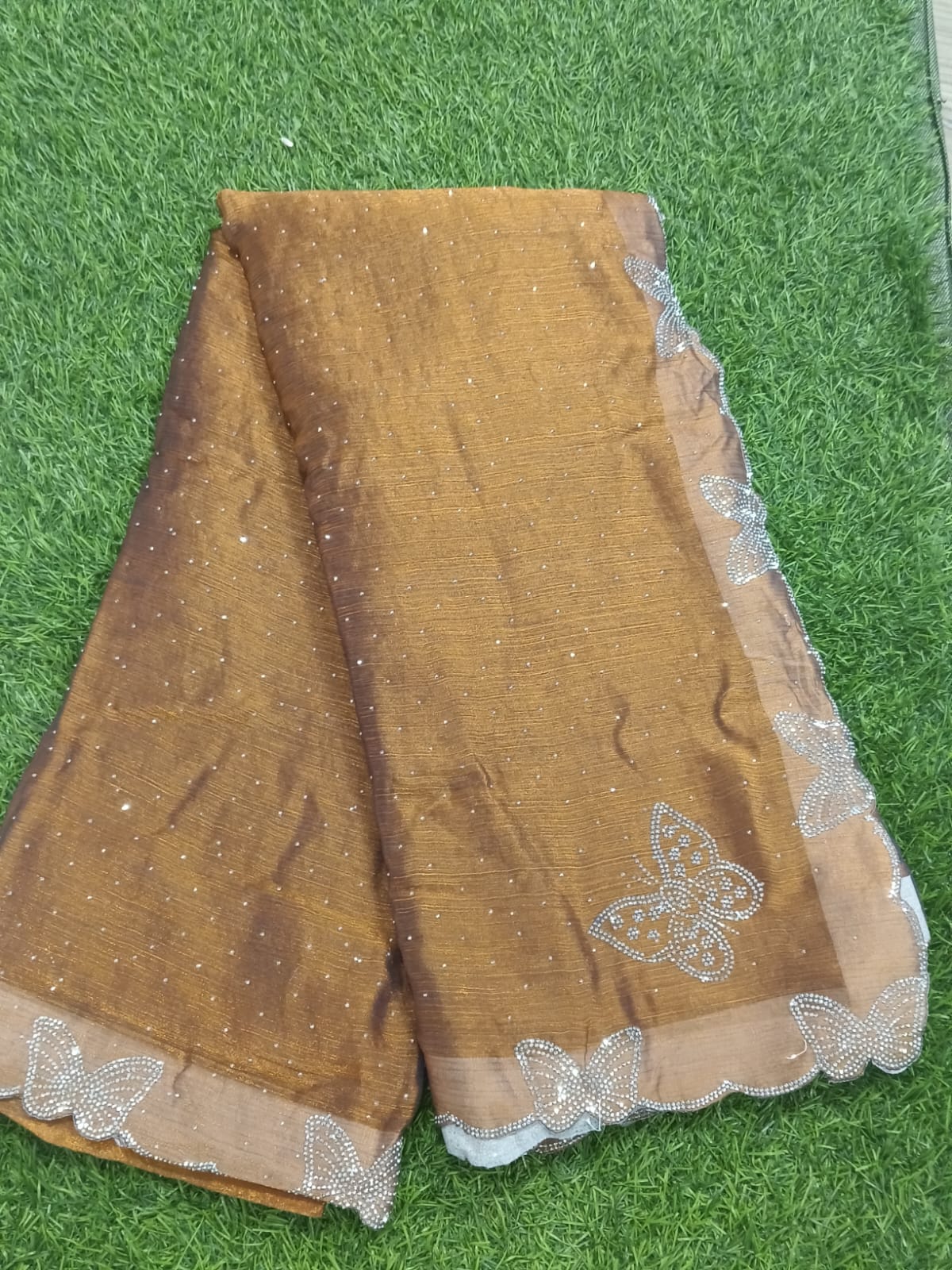 SJ043 SPAY SILK BUTTERFLY SAREE