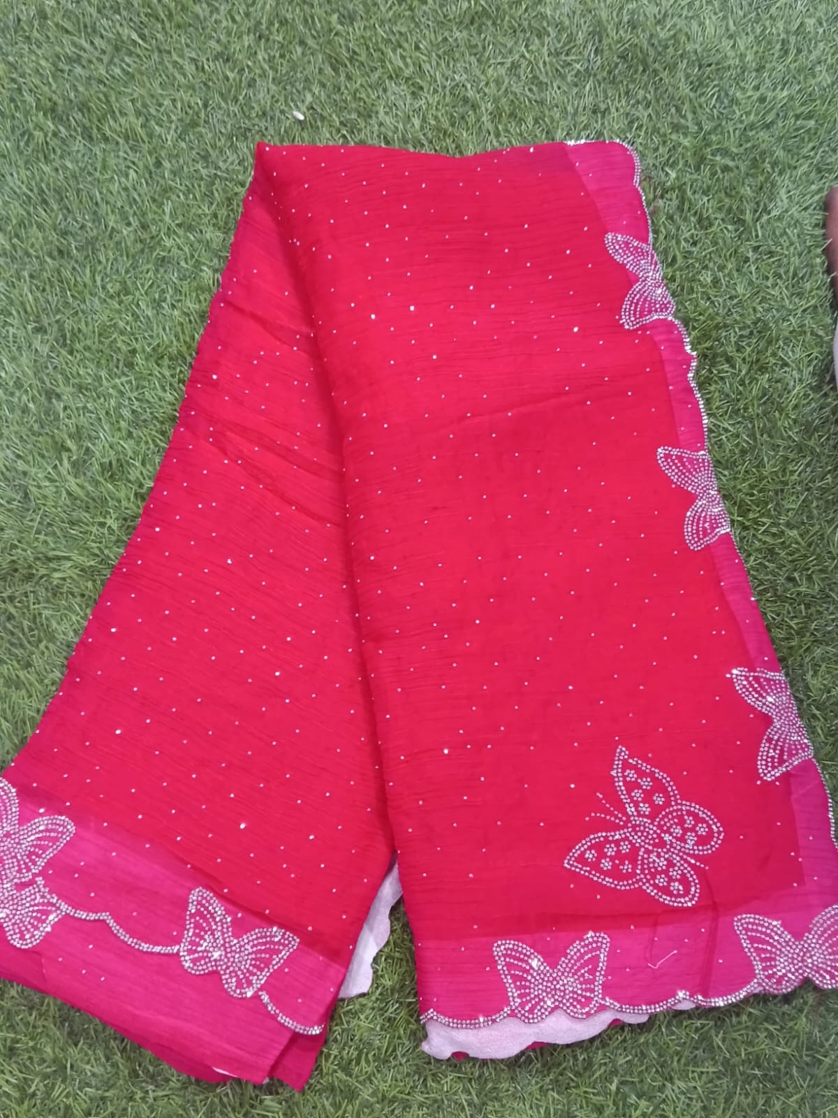 SJ043 SPAY SILK BUTTERFLY SAREE