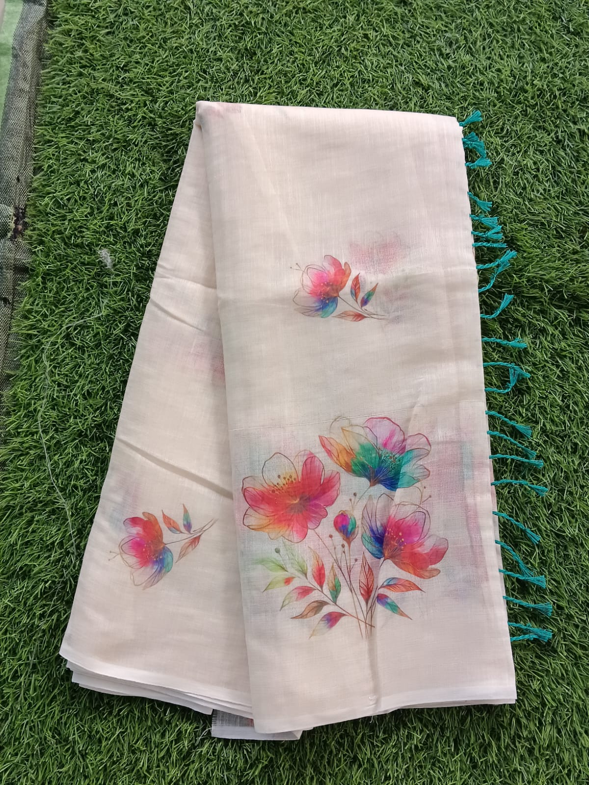 SJ053 LENIN COTTON WITH TASSELS