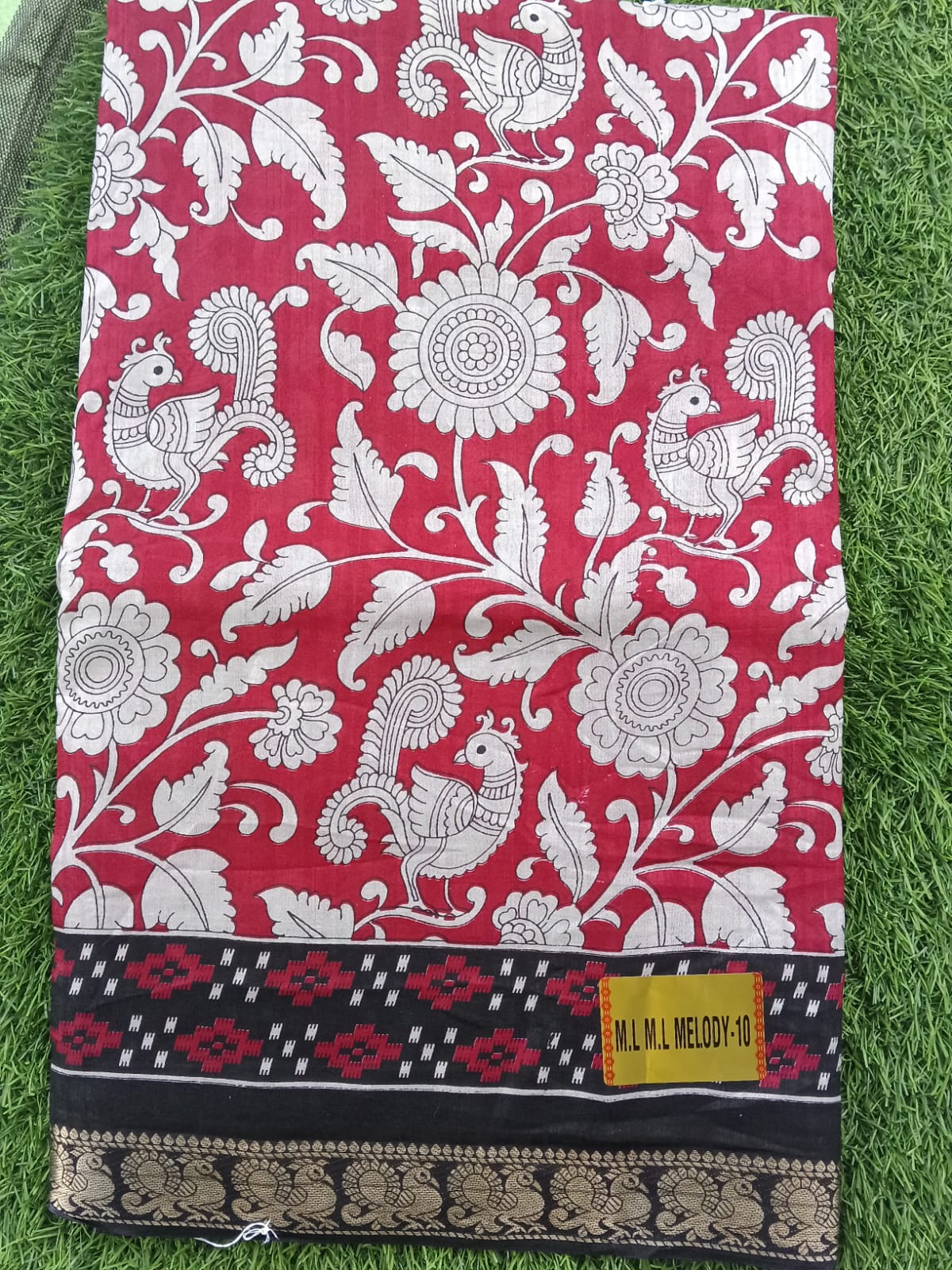 SJ054 KALAMKARI MIXED COTTON SAREE