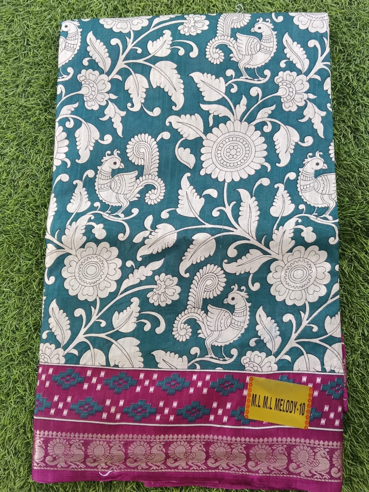 SJ054 KALAMKARI MIXED COTTON SAREE