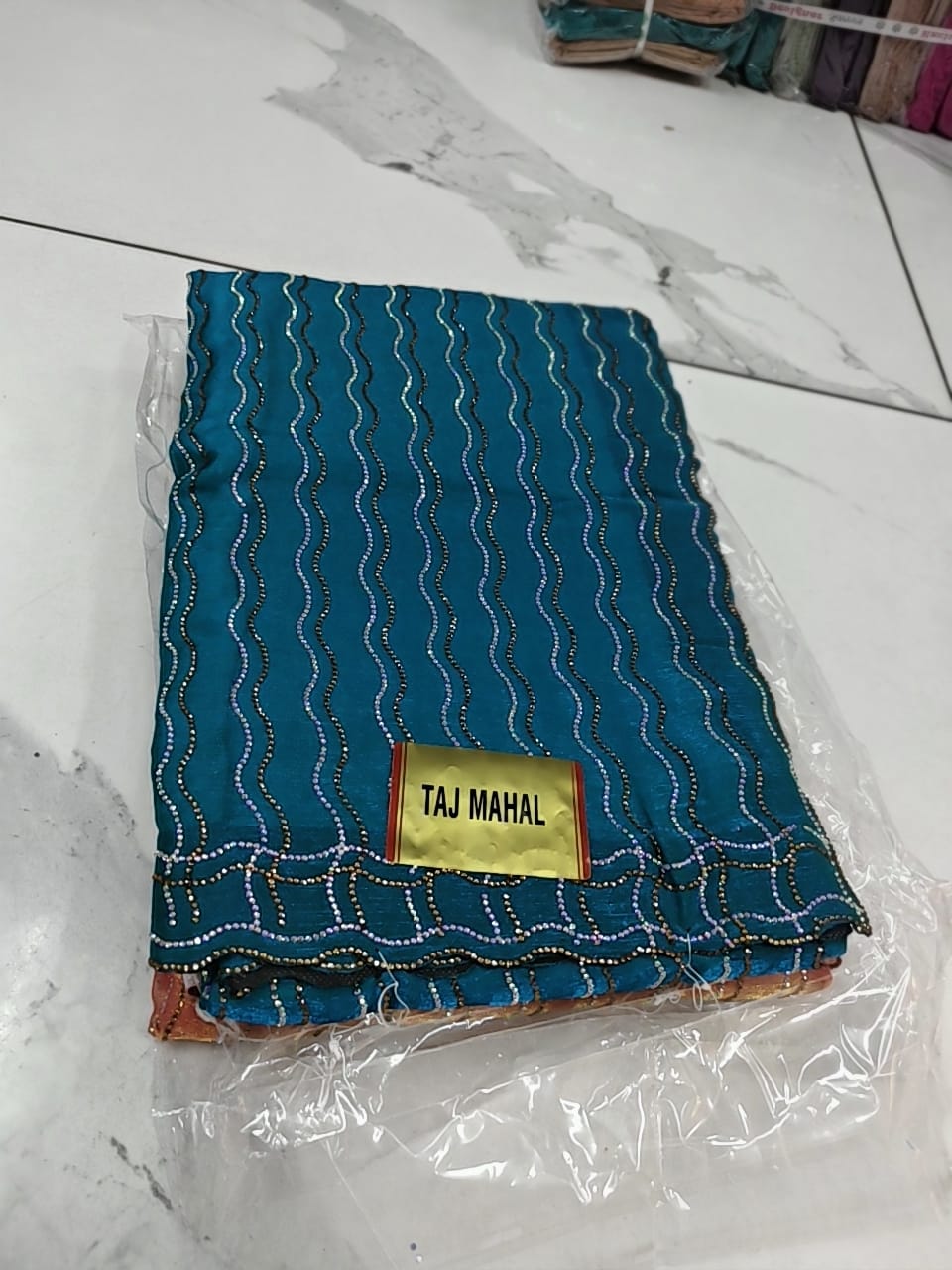 SJ066 STONE WORK  SPAY SILK SAREE