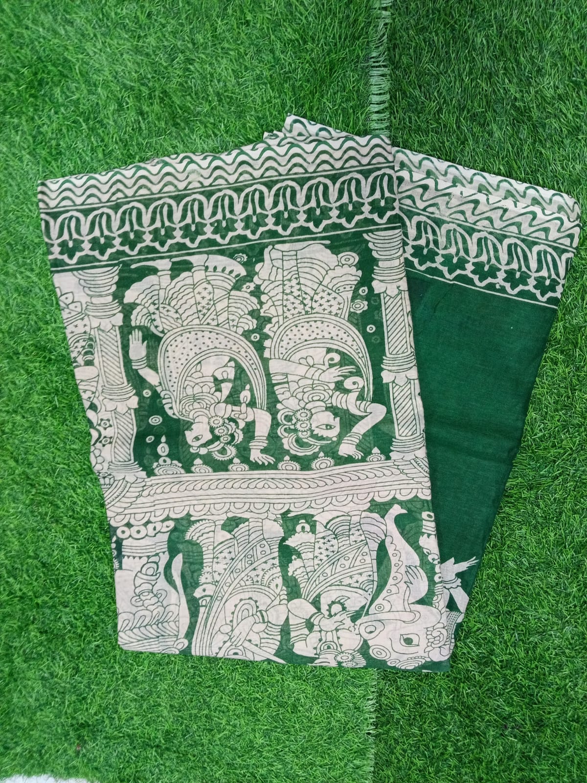 SJ095 KALAMKARI PRINT COTTON SAREE
