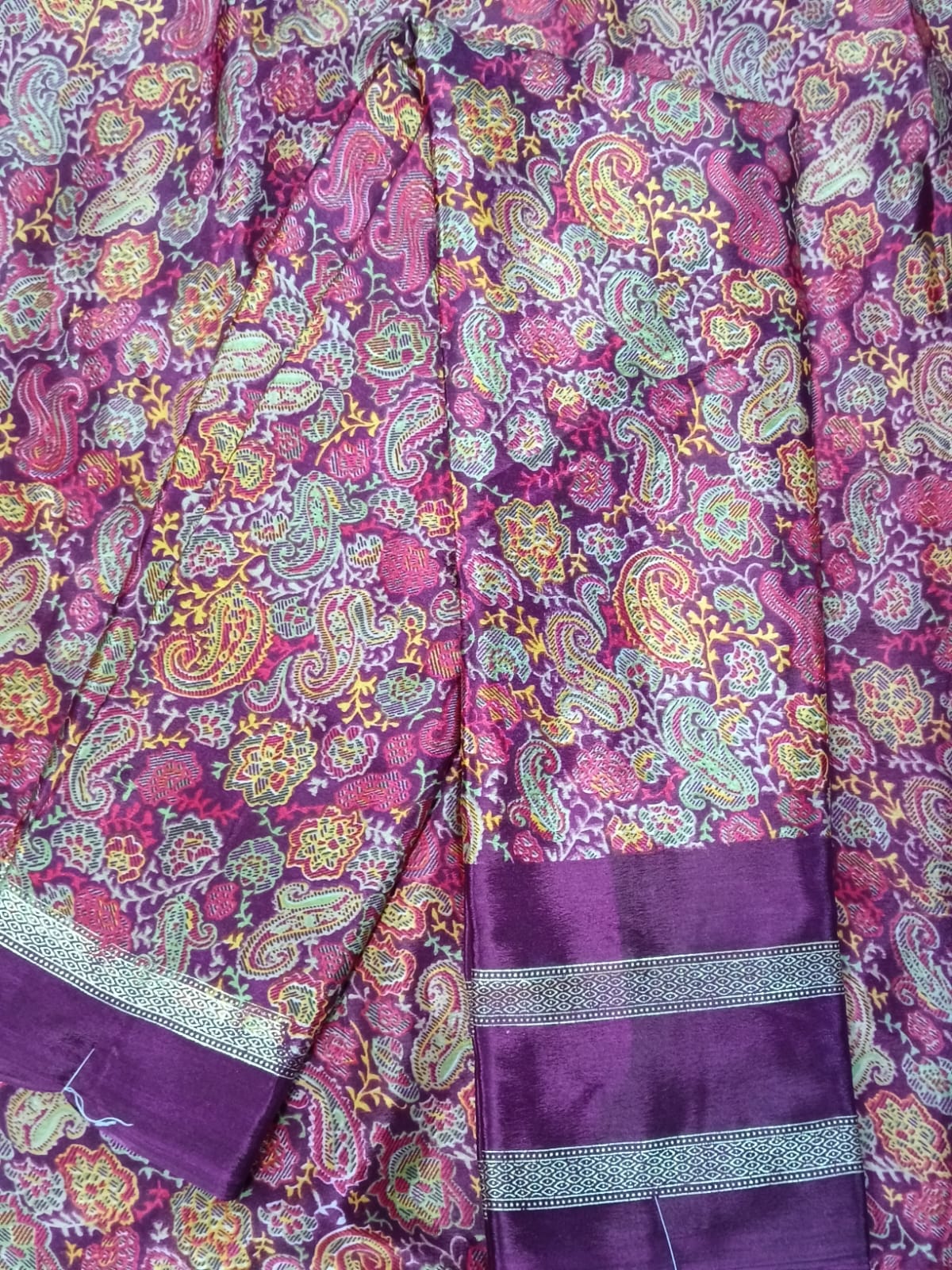 SJ101 DIGITAL PRINT GRAP SILK SAREE