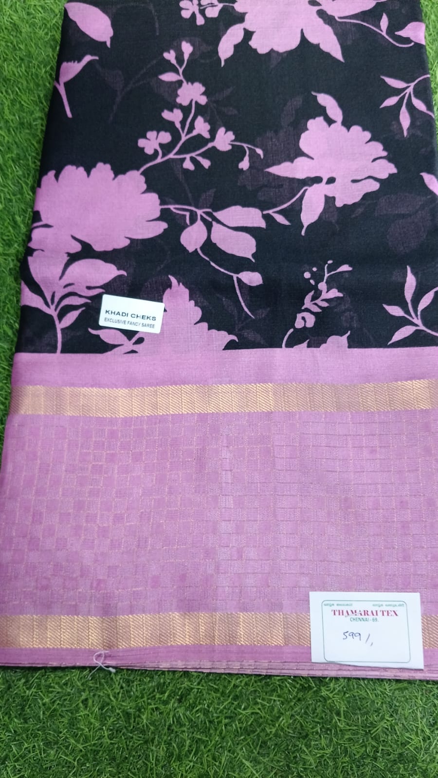 SJ105 SEMI KHADI TISSUE SAREE