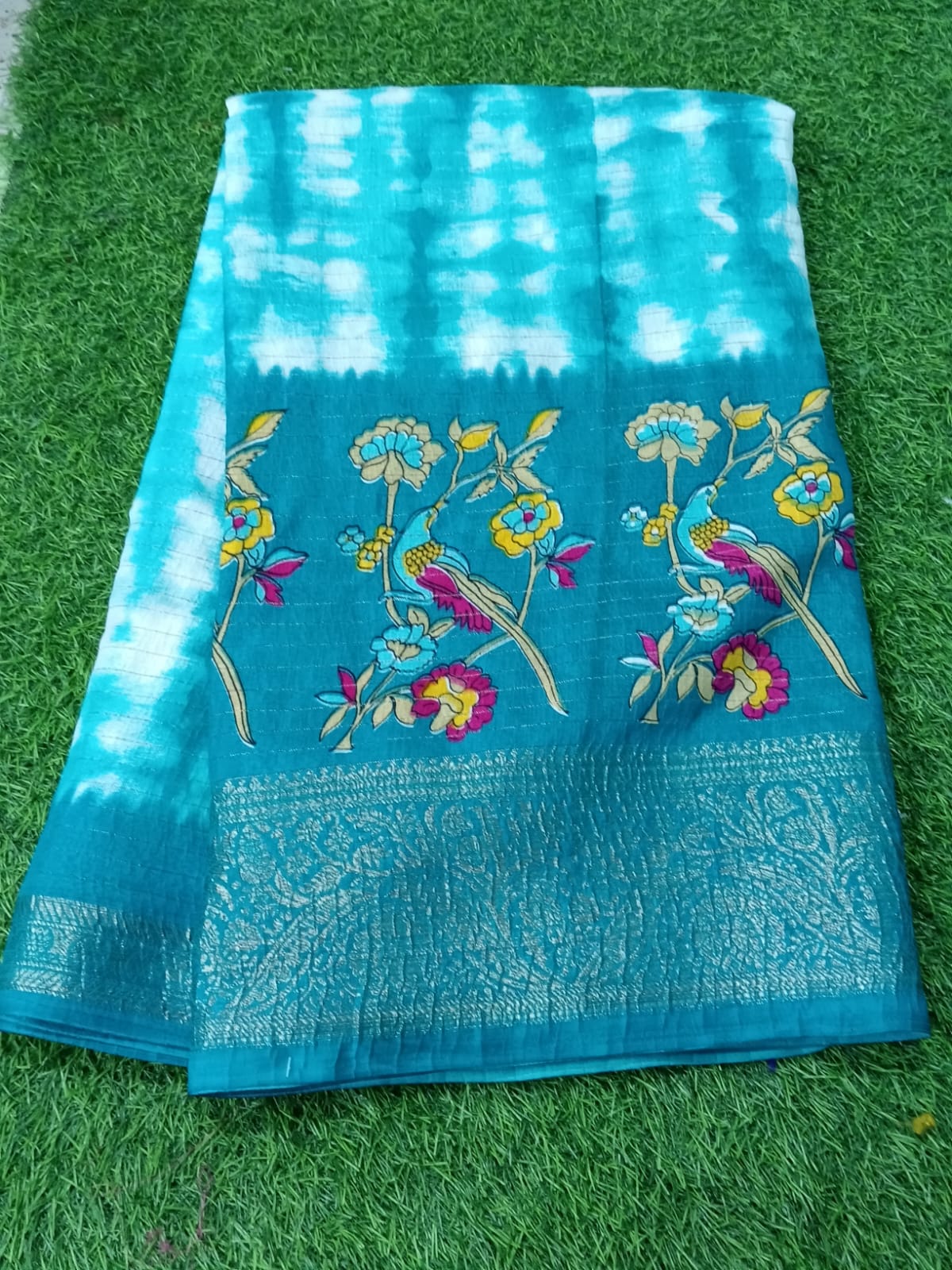 SJ108 SHIBORI PRINT BORDER SAREE