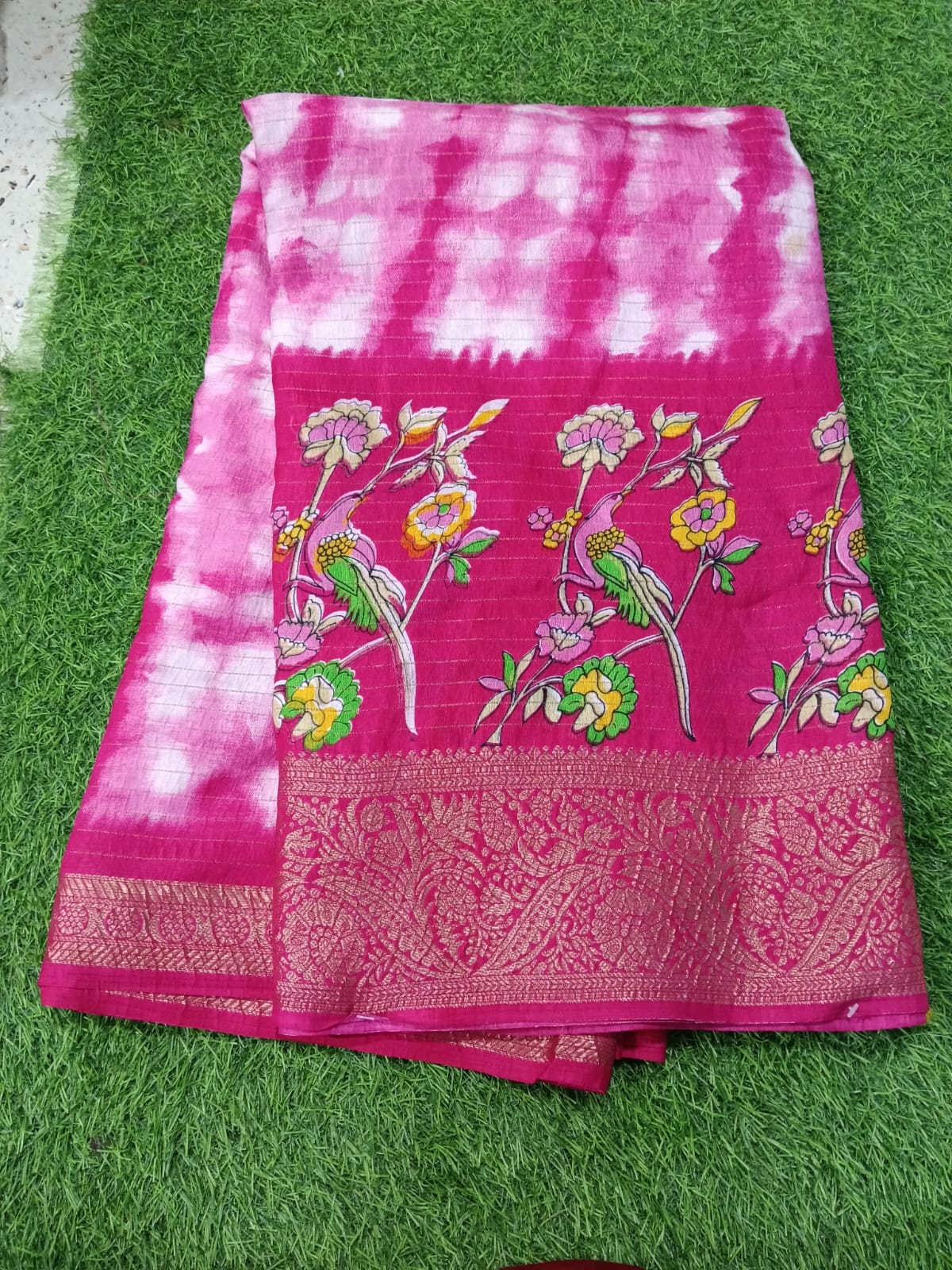 SJ108 SHIBORI PRINT BORDER SAREE