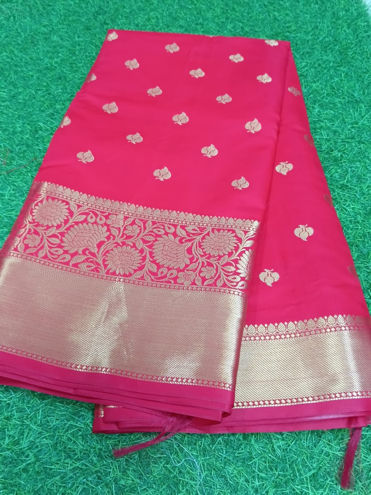 SJ121 EXCLUSIVE BRIDAL SAREE KATHAN SILK