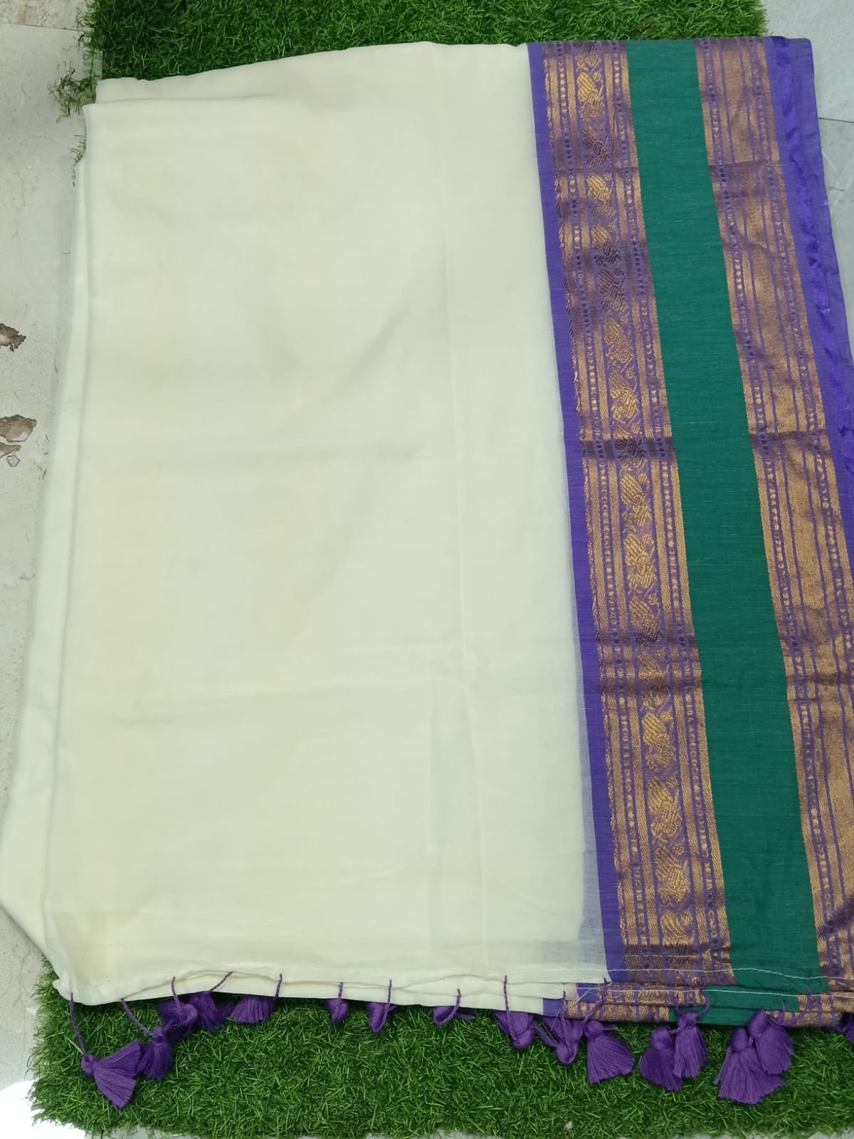 SJ122 MUL MUL ELEGANT COTTON SAREE