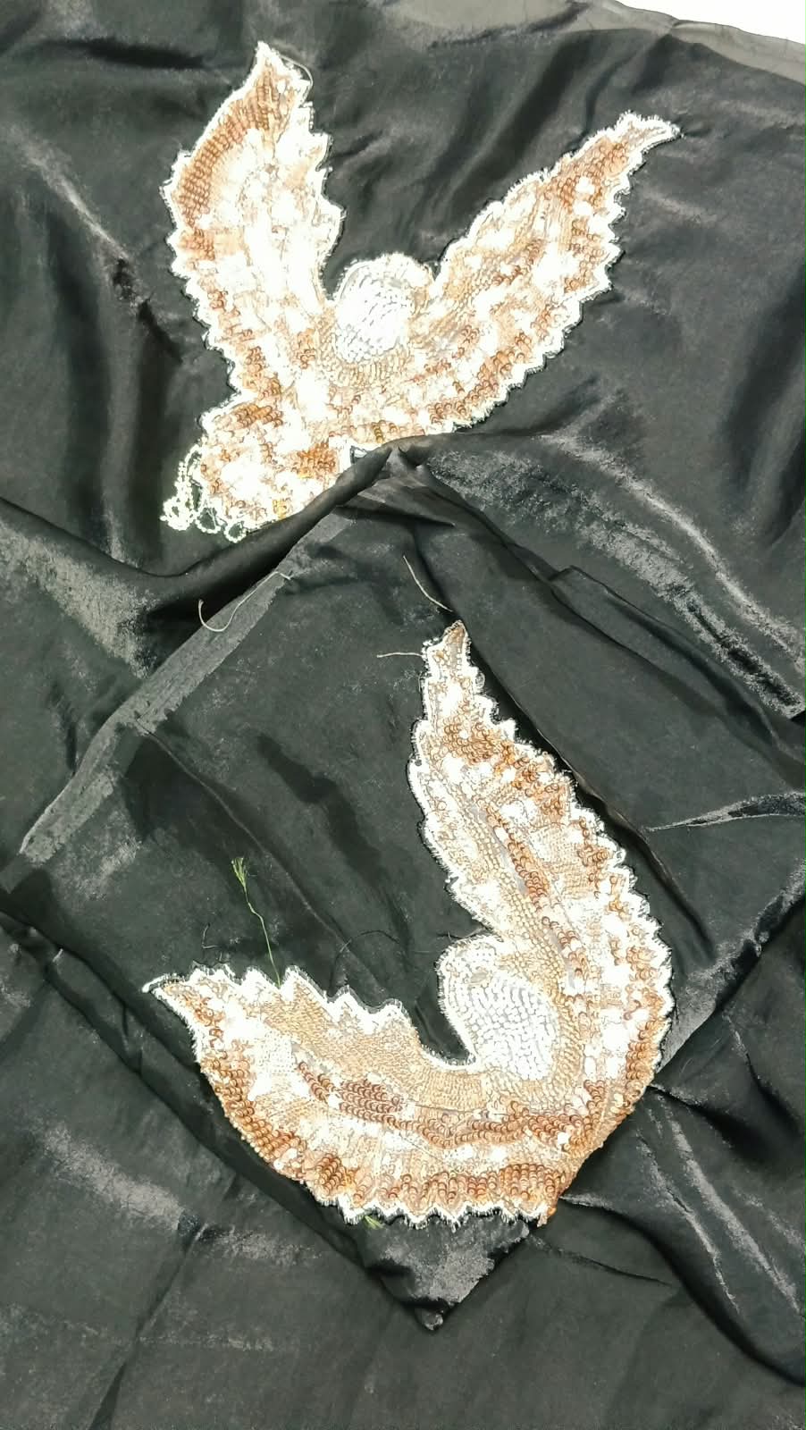 SJ140 spay silk witheagle work saree