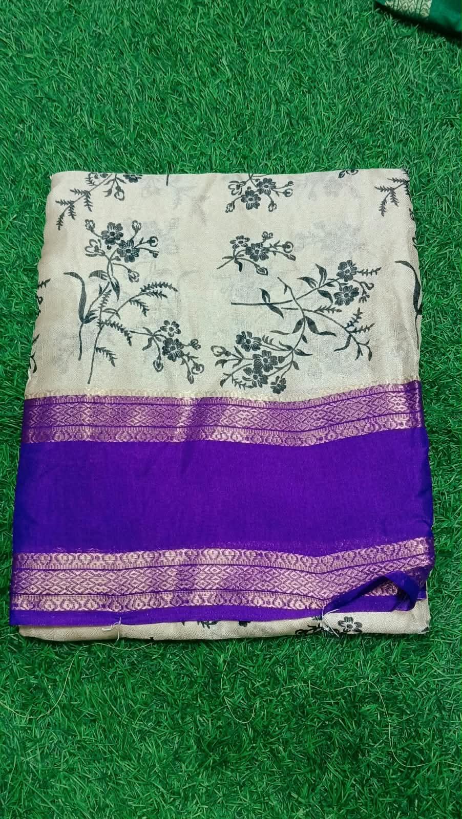 SJ142 RETTA PATTA BORDER MASHMELLOW FABRIC